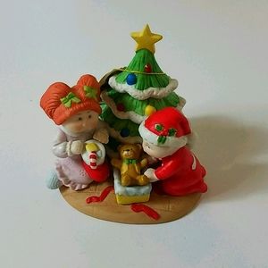 Cabbage Patch Kids Christmas glass accent piece